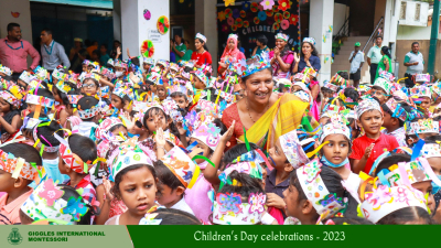 Our little flowers at Giggles International Montessori celebrated children’s day
