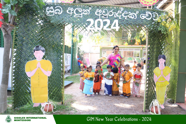 Our little kids at Giggles International Montessori celebrated the Sinhala and Tamil New Year