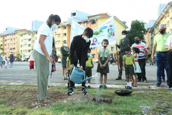 A tree planting campaign